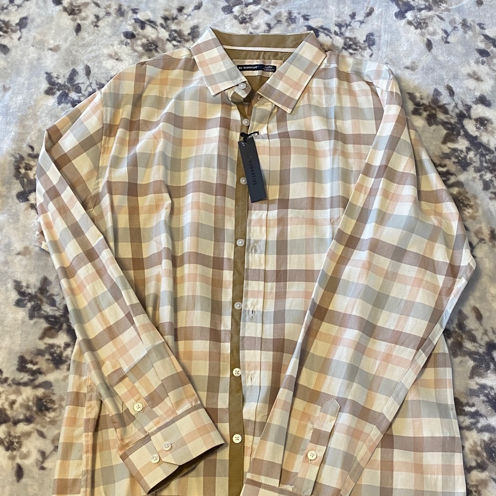 Men's Plaid Button-Down Shirt